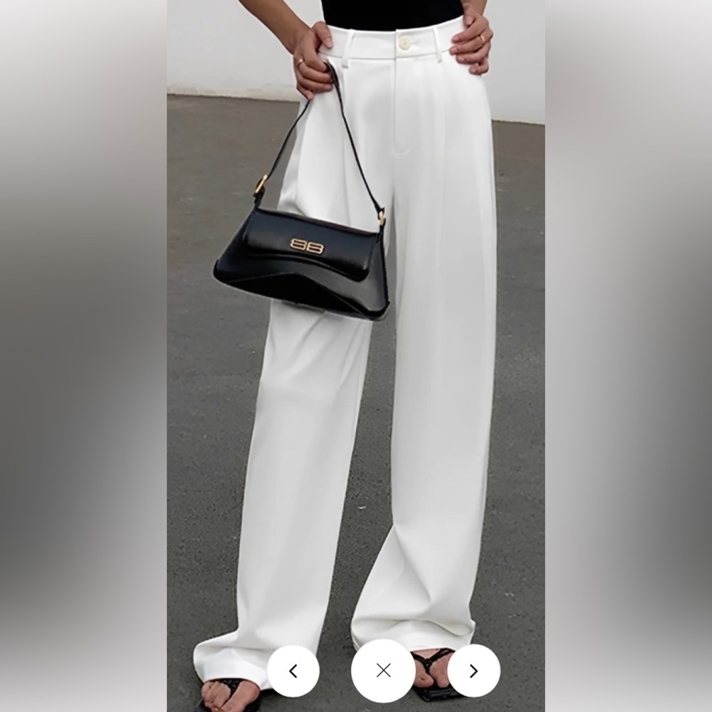 Commense white work pants